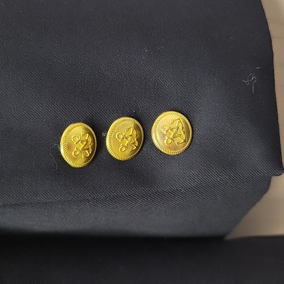 Nautica Boy's Dark Navy Blazer with Gold Buttons Sz 16 Regular - Picture 3 of 6